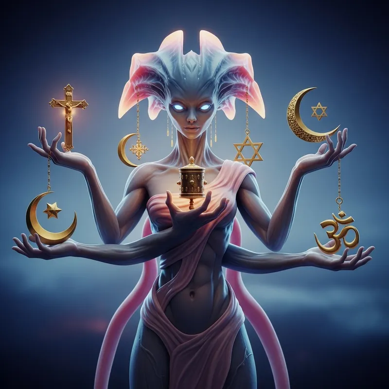 Ethereal Religious Creature from Another World