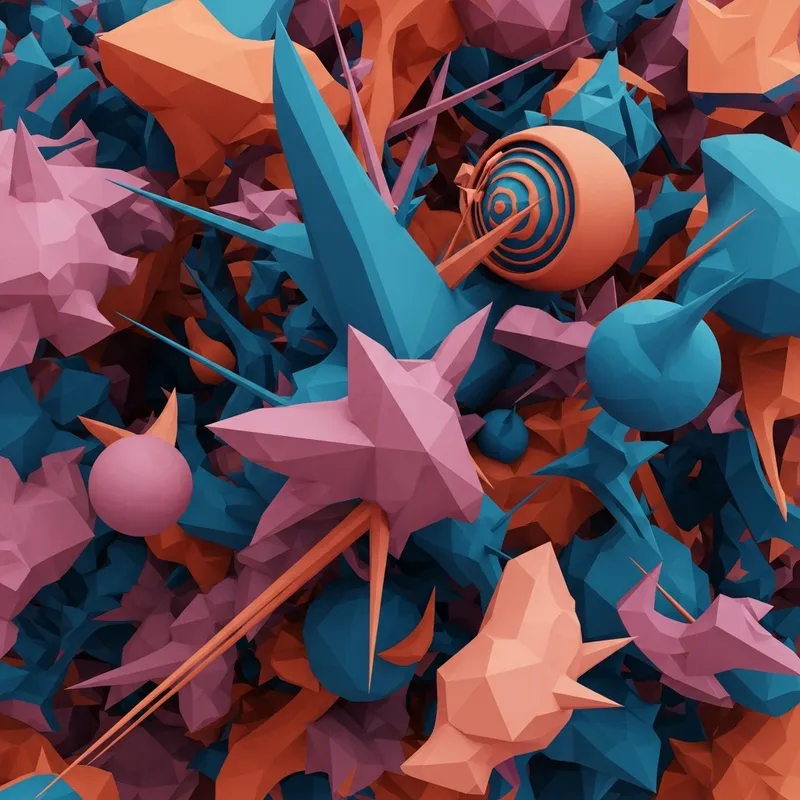 Abstract Shapes - A Vision of Futuristic Harmony