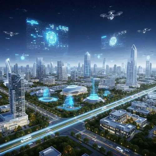 Futuristic Digital Landscapes | High-Tech Architecture & Clean Energy