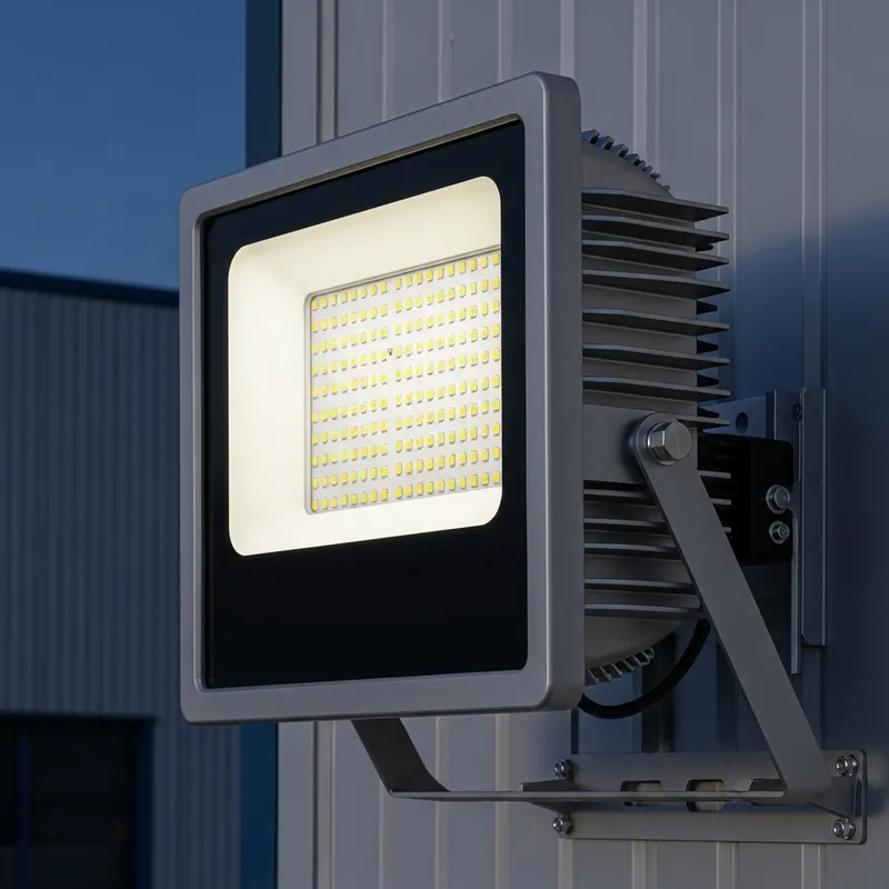 High-Quality LED Floodlight with Adjustable Bracket | Industrial Lighting