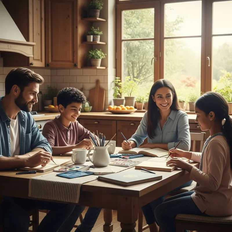 Family Quality Time: Cozy Kitchen Moments