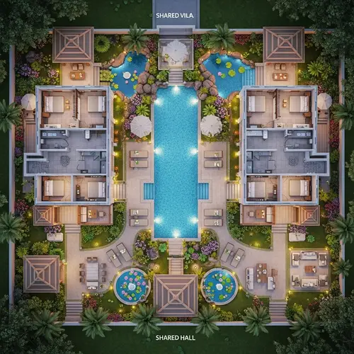 Thai-Inspired Villas | Architectural Plan & Landscaping Design
