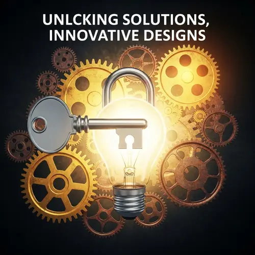 Unlocking Solutions & Innovative Designs | Creative Concept
