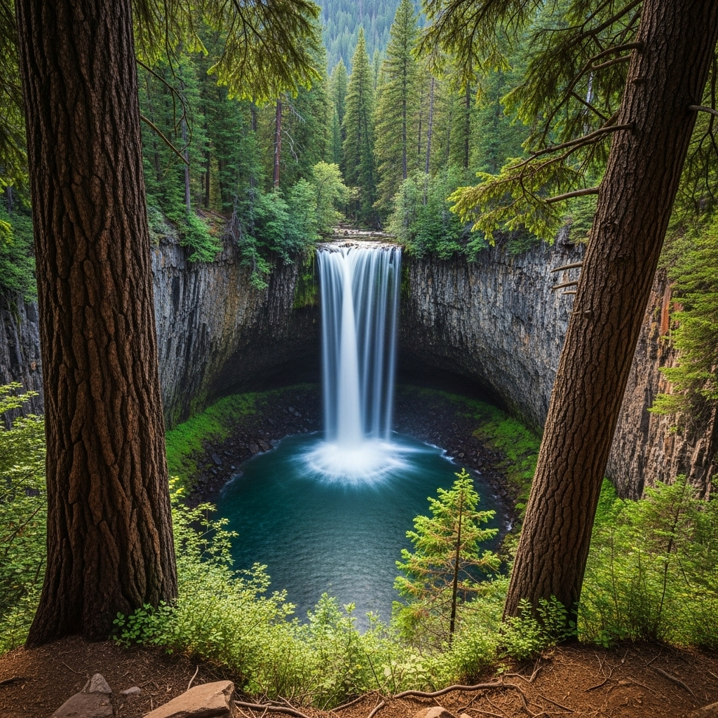 Spectacular Mountain Waterfalls View | Nature Photography