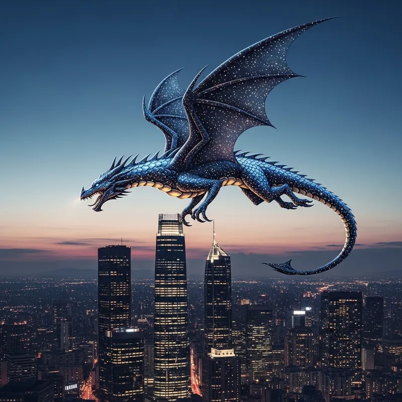 Sky Dragon Logo | Urban Majesty Design