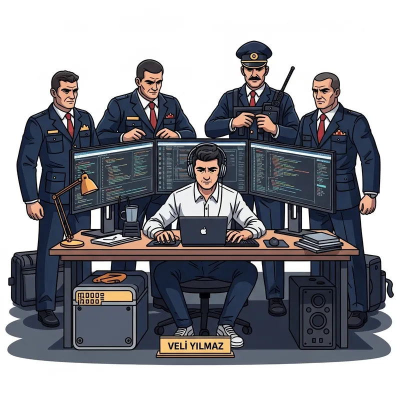 Male Turkish Software Engineer Veli Yilmaz | Secure Workspace