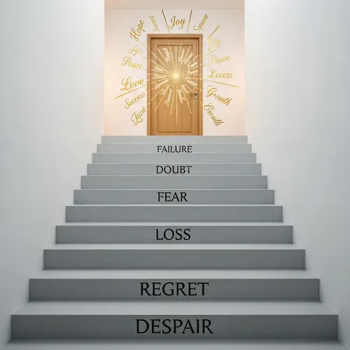 From Negativity to Positivity: A Staircase Journey