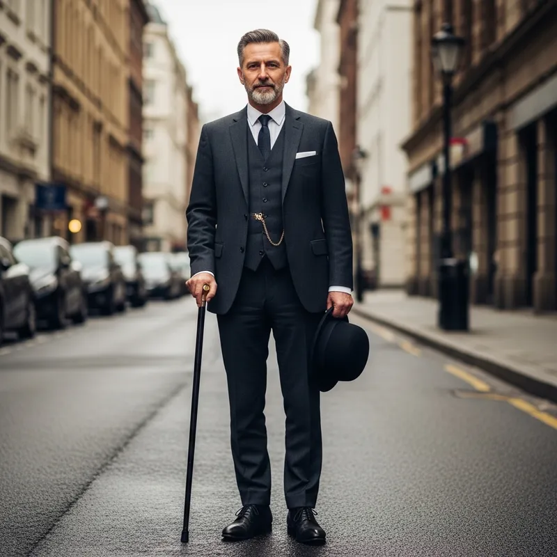 Stylish Gentleman in Traditional Attire Stylish Gentleman in Traditional Attire