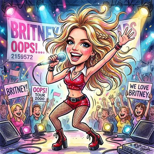 Britney Spears Caricature Art