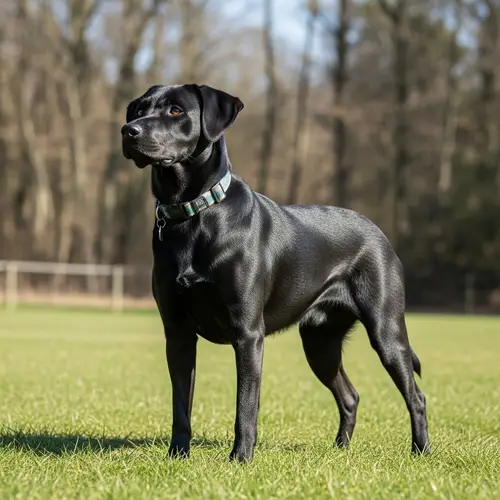 Perro Negro: A Stunning Black Dog in Nature