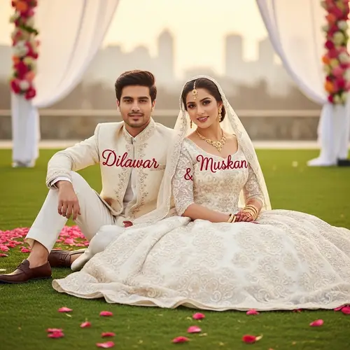 Lavish Wedding Scene with Dilawar & Muskan on Green Field | City Album Cover