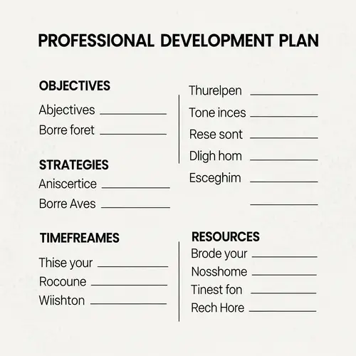 Professional Development Plan Template | Objectives, Strategies, Timeframes, Resources