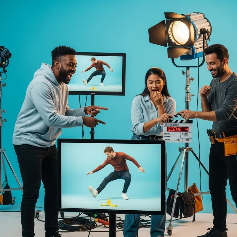 Comedy Video Clips: Director Laughing, Actor Tripping - Funny Moments