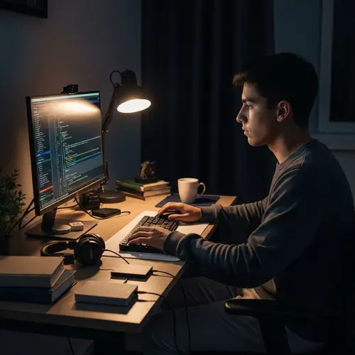 Introverted 19-Year-Old Male Embracing Technology