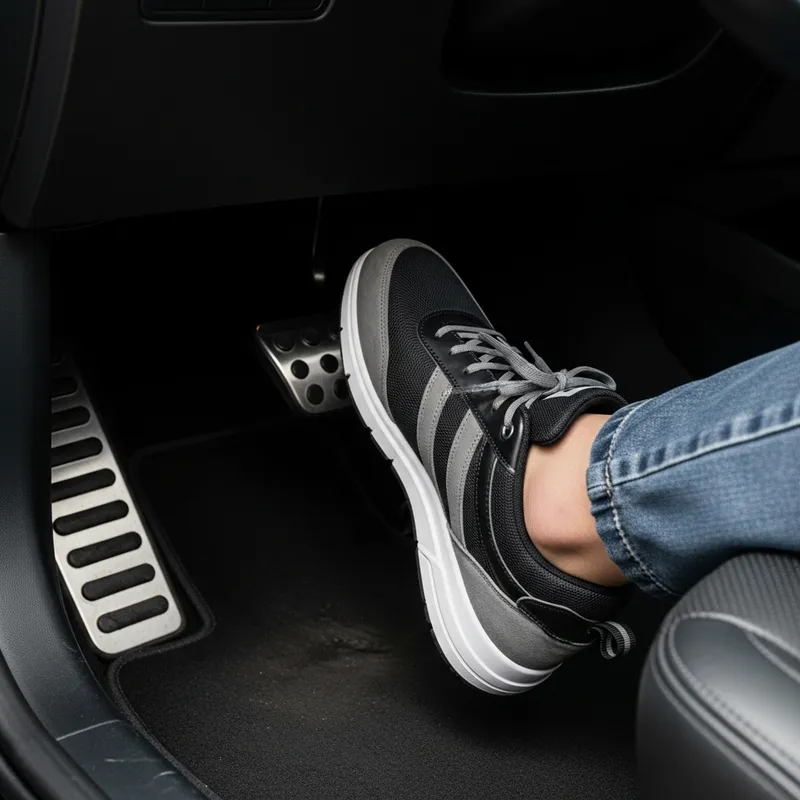 Intense Automobile Scene | Foot Pressing Gas Pedal