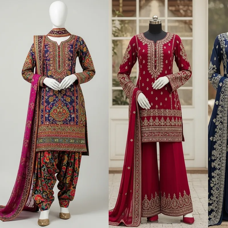 Traditional Punjabi & Afghan Women's Suits | Elegant Designs