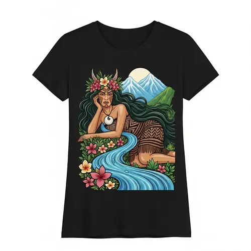Maori Earth Mother Goddess T-Shirt Design