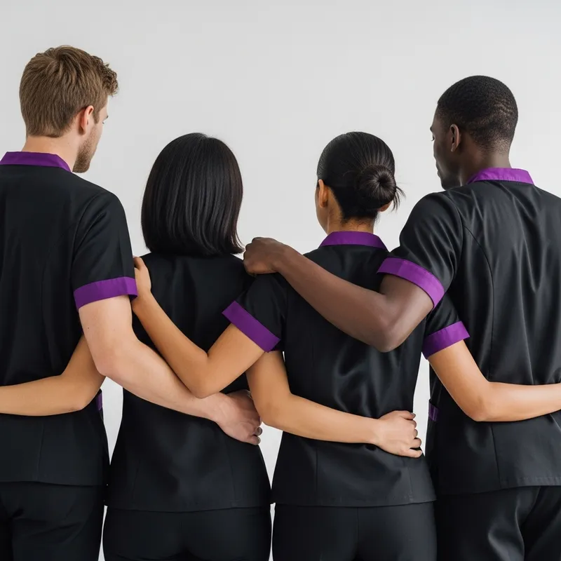 Diverse Beauty Therapists in Stylish Uniforms