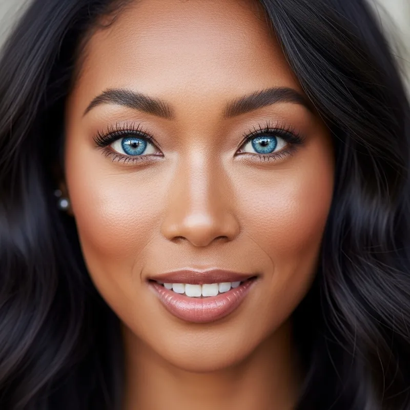 Blasian Woman with Blue Eyes: Captivating Beauty & Dual Heritage