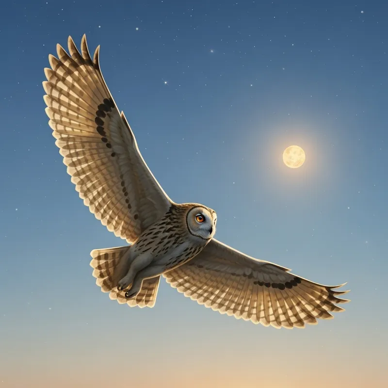 Night Owl Flight: Mystical Encounter with Venus in the Night Sky