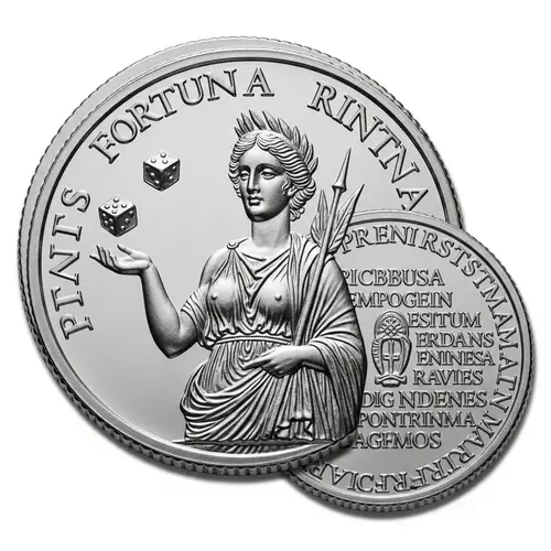 Modern Roman Coin with Goddess Fortuna | Detailed Craftsmanship
