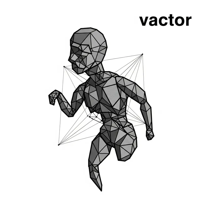 Dynamic Vector - Abstract Geometric Concept