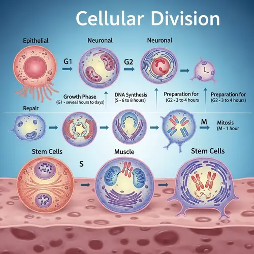 Cellular Division: Types of Cells, Growth & Repair Process