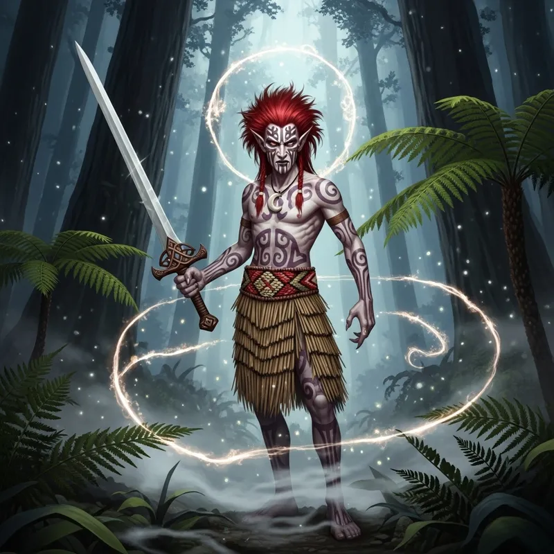 Patupaierehi: Maori Elf with Gothic Vampiric Aura