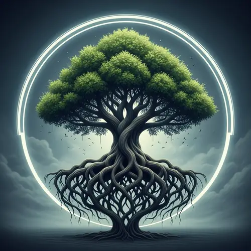 Majestic Tree of Strength and Resilience