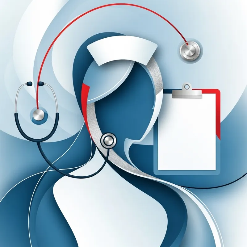 Abstract Nurse Art: Intriguing Harmony