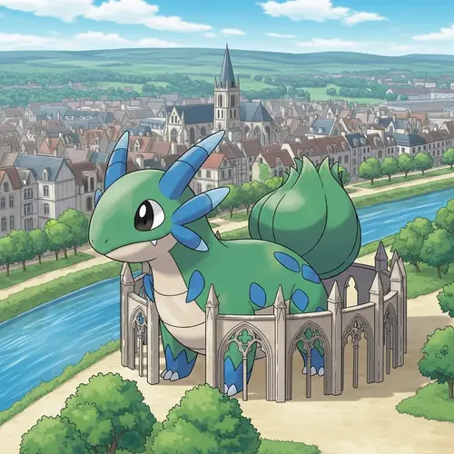 Evreux Inspired Pokemon | Unique Creature from Normandy, France