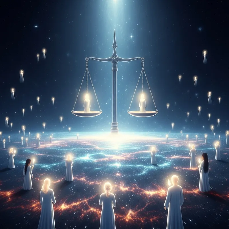 Divine Judgment: A Cosmic Balance of Good and Evil Divine Judgment: A Cosmic Balance of Good and Evil