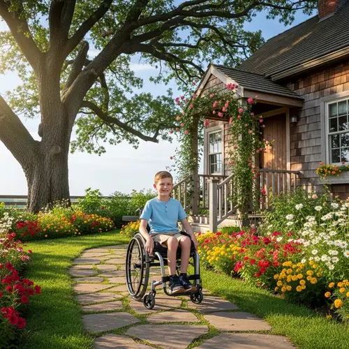 Young Boy Michael Enjoying Sunny Day at Family Cottage
