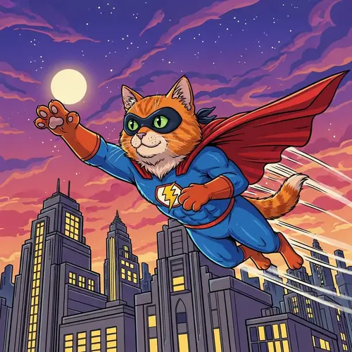 Superhero Cat: Unleash the Feline Power!