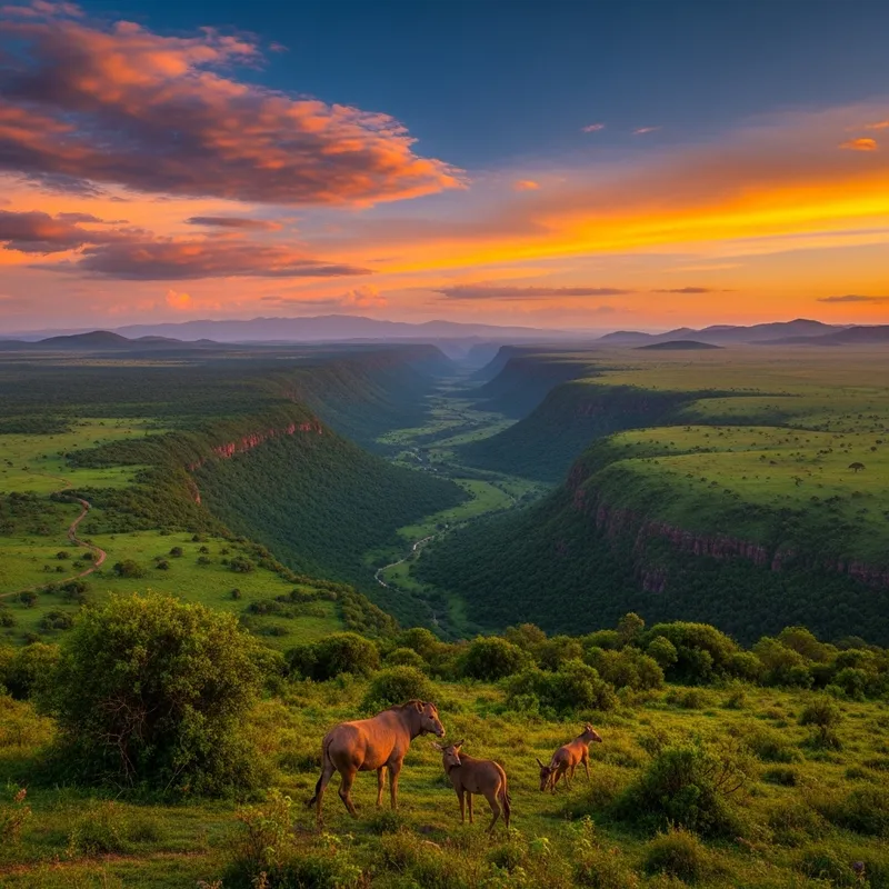 Kenyan Landscapes: A Vibrant Display of Colors and Diversity