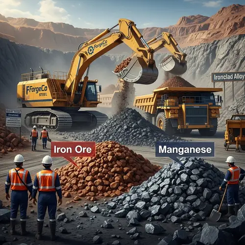 Iron and Manganese Mining: Documentary Illustration