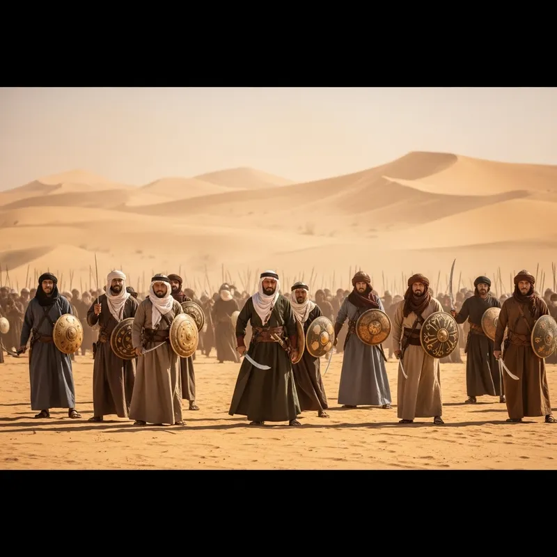 Major Desert Battle Scene in the Pre-Islamic Era Major Desert Battle Scene in the Pre-Islamic Era