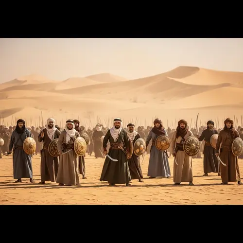 Desert Battlefield Scene in the Jahiliyyah Era
