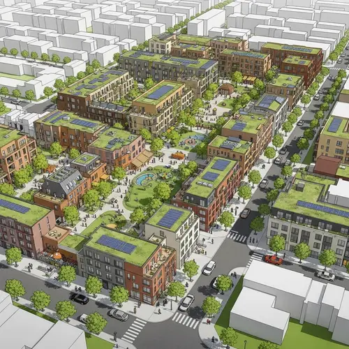 Sustainable Neighborhood of the Future | Diverse Housing & Green Spaces