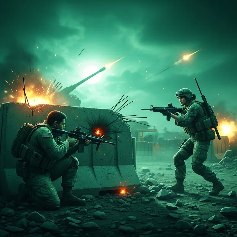 Dynamic Multiplayer Action - Soldiers Face Off in Call of Duty Inspired Scene