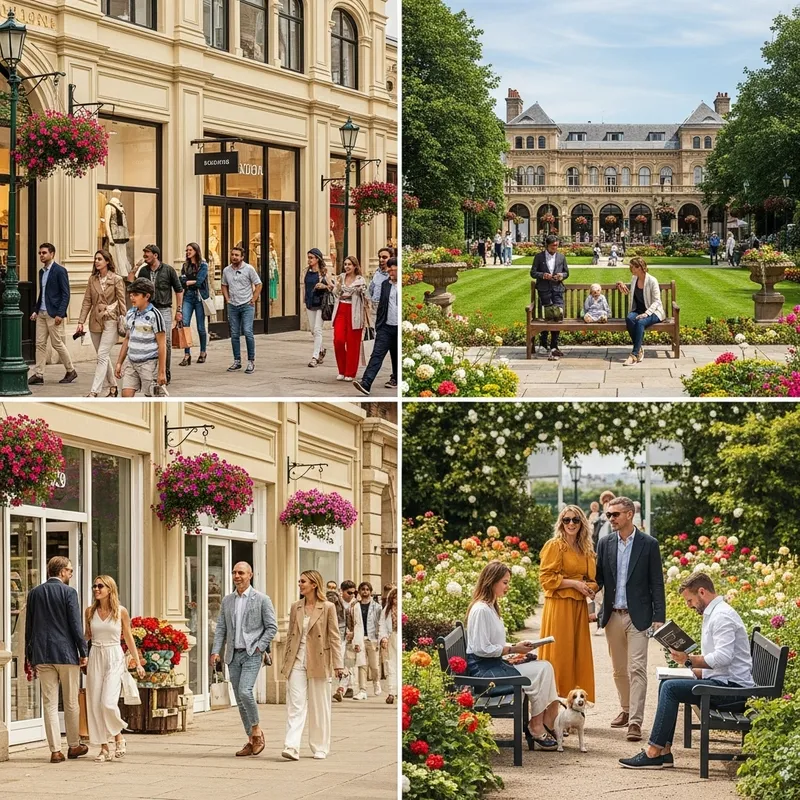 Fashion and Serenity at the Shopping Centre & Garden