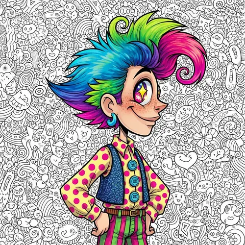 Colorful Cartoon Character Profile | Unique and Whimsical Design