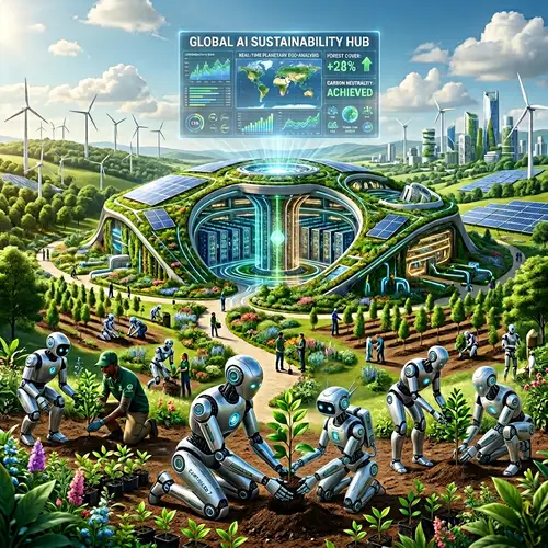 AI for Environmental Sustainability: A Futuristic Vision