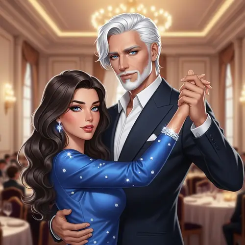 Elegant Ballroom Dance: Distinguished Man & Mesmerizing Woman