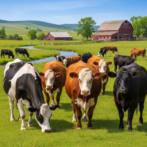 Cattle in a Serene Pastoral Landscape