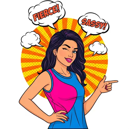 Sassy South Asian Girl T-Shirt Design | Pop Art Style