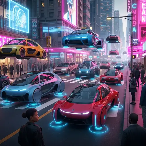 Futuristic Vehicles in Cosmopolitan City | Advanced Design