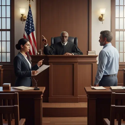 Legal Justice in Action: Courtroom Drama with Diverse Characters
