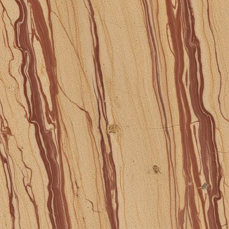 Light Beige Sandstone Texture with Brown Veins - Vertical Frequent Voluminous