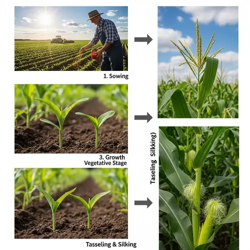 Corn Cultivation Steps Explained Diagram